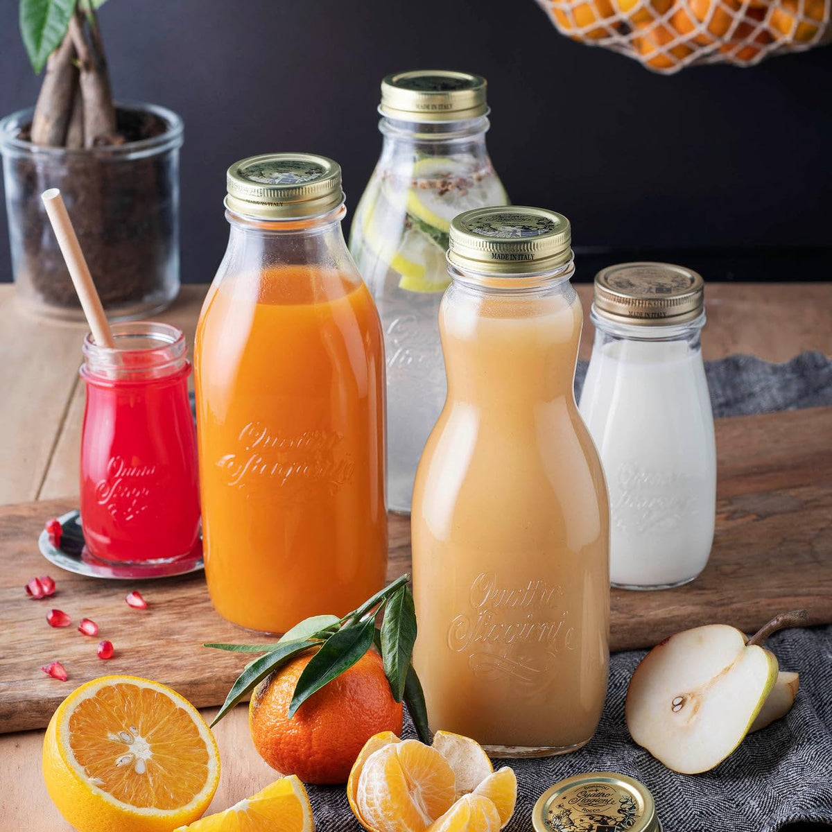 Bormioli Rocco Quattro Stagioni 1 L bottle for pantry staples