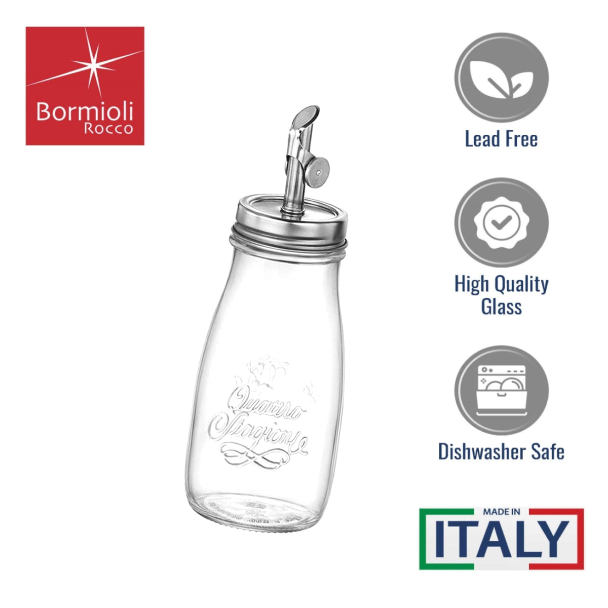 Bormioli Rocco Quattro Stagioni microwave-safe glass for quick reheats and prep.