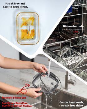 Airtight lid seals odors and leaks for portable lunches