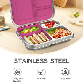 BOSEDSANG leak-proof bento box featuring airtight seal prevents spills during travel