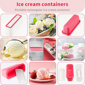 Boxdljh versatile tub for ice cream, gelato, sorbet, and yogurt