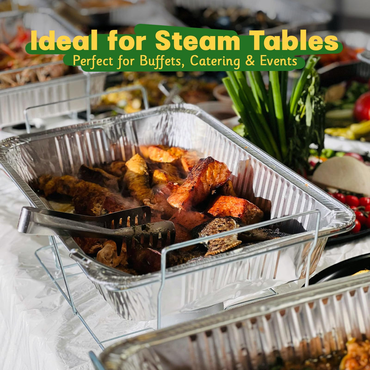 Boxential freezer-safe foil pan preserves leftovers for later meals