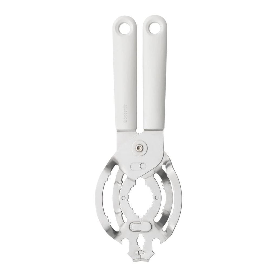 Brabantia Tasty+ universal opener used on a jar lid for easy access.