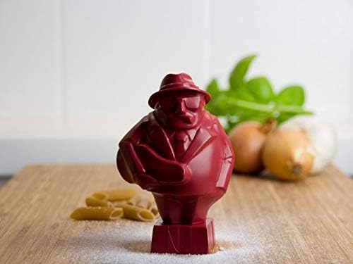 Brainstream Al Dente Red timer watches over boiling pasta, cues 7-minute theme.