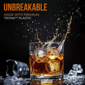 Bravario Tritan crystal-clear look highlights premium feel without breakage.
