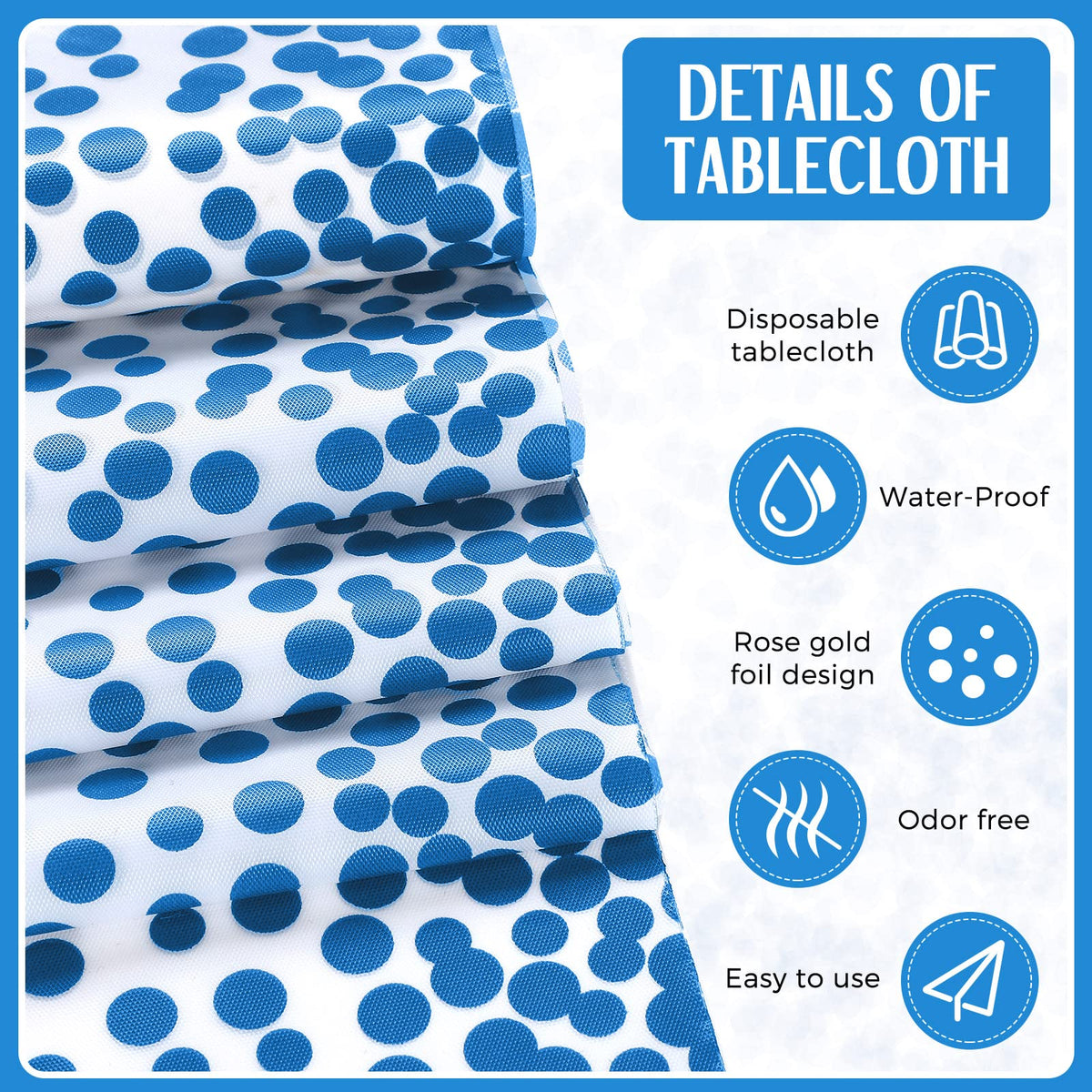 Breling satin table runner adds soft shine to reception tables.