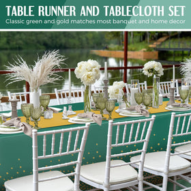 Breling satin table runner provides soft texture for wedding or party decor.