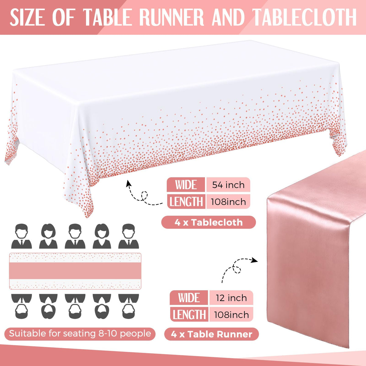 Breling white polka-dot tablecloth close-up with classic pattern