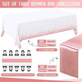 Breling white polka-dot tablecloth close-up with classic pattern