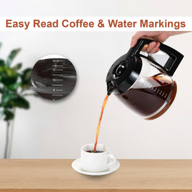 BRENSTEN borosilicate glass carafe withstands high temperatures