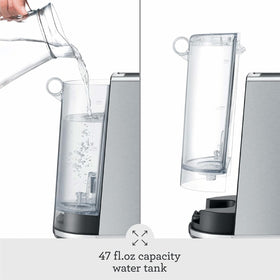 Breville Bambino BES450BSS 19-gram portafilter supports full-flavor extractions.