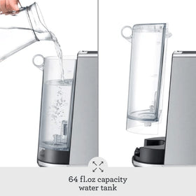 Breville Bambino Plus compact footprint fits under cabinets