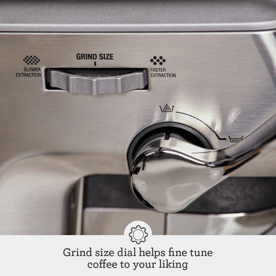 Breville Impress with 25 grind settings for tailored grind size