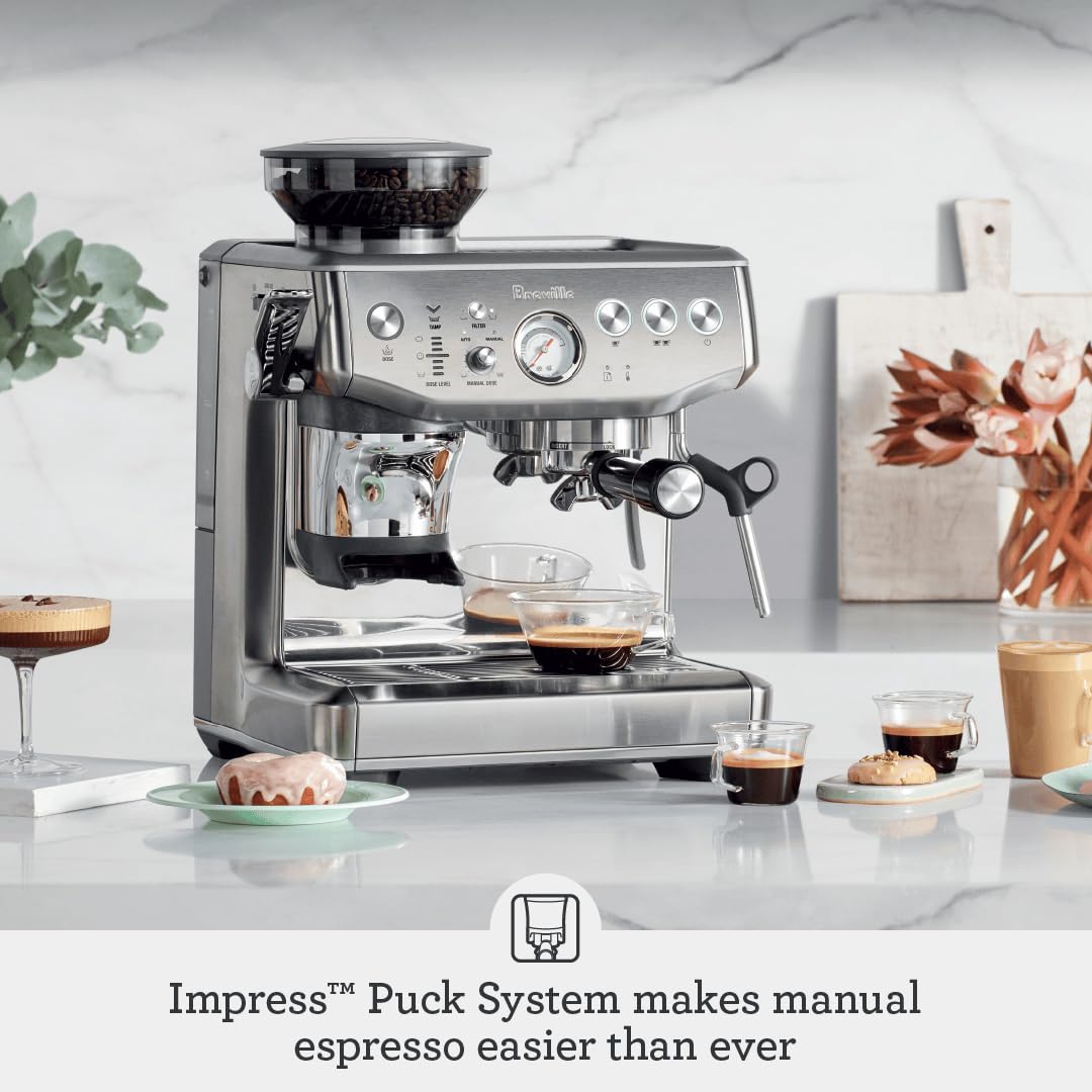 Breville Impress intelligent dosing shown for precise shot consistency