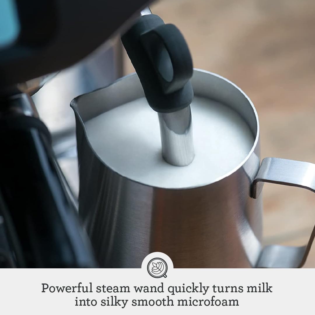 Breville Barista Pro steam wand texturing microfoam for latte art