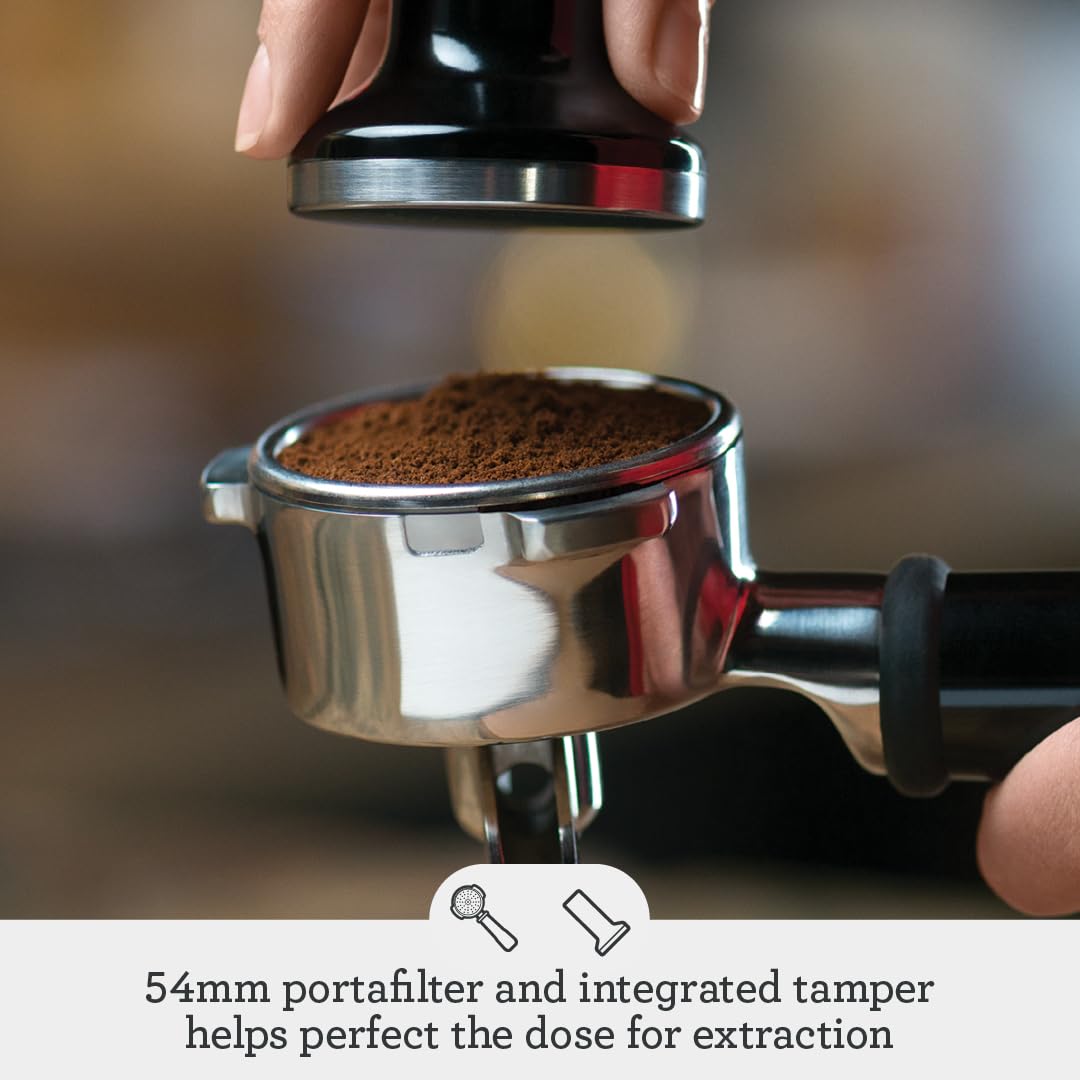 Automatic milk texturing enables smooth microfoam for latte art at home.
