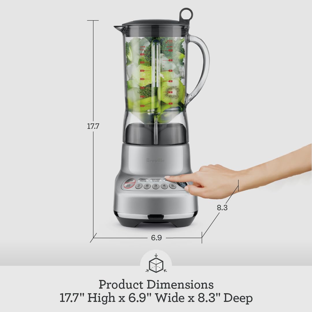 Nine one-touch programs offer quick smoothies and ice crushing options.