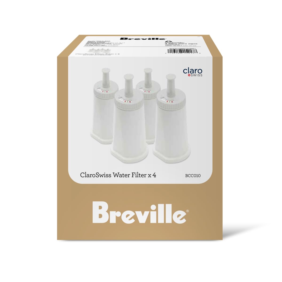 Breville BCC010 Claro Swiss Water Filter installation shown for Breville machines