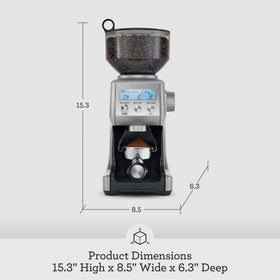 Breville Smart Grinder Pro bean hopper with 18 oz capacity for bulk grinding