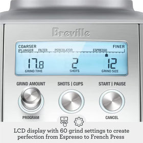 Breville Smart Grinder Pro portafilter cradle for espresso prep with Lock-in
