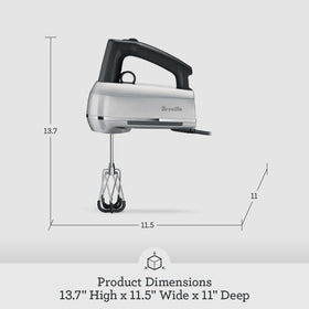Breville BHM800BTR Ergonomic handle for comfortable mixing