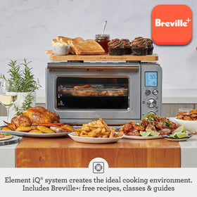 Breville BOV860BST interior light helps monitor progress during cooking.
