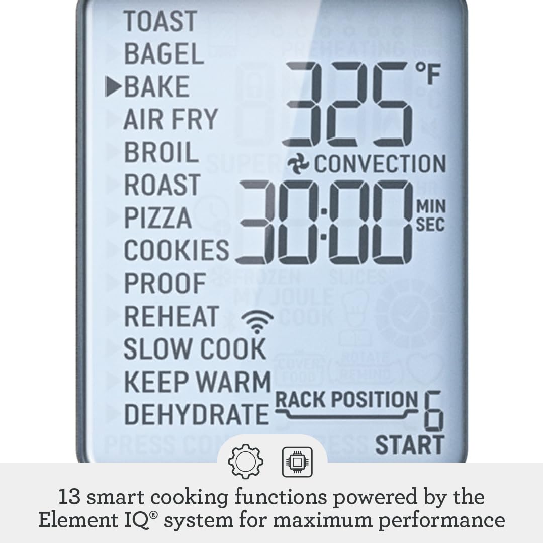 Breville BOV950BST air fry preset demonstrates crispy results with less oil.