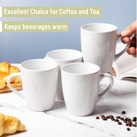 Brew To A Tea 4-pack adds elegant tableware for coffee, tea, or cocoa