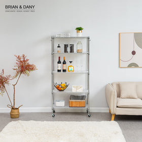 BRIAN & DANY shelf liner surface is easy to wipe clean after spills.