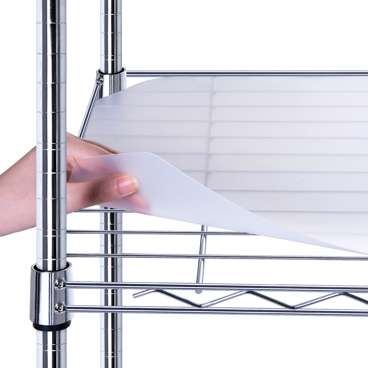BRIAN AND DANY wire shelf liner set of three keeps items organized and protected from spills