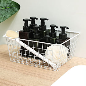 Brightalk organizer bins suitable for kitchen and bathroom organization.