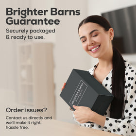 Brighter Barns easy-clean design supports quick rinsing after use