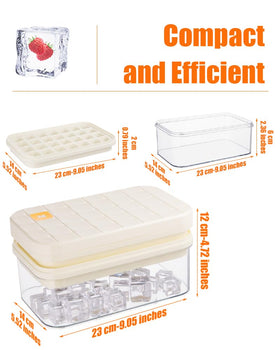 Brigii stackable trays with silicone bottoms allow easy ice release for quick home use.