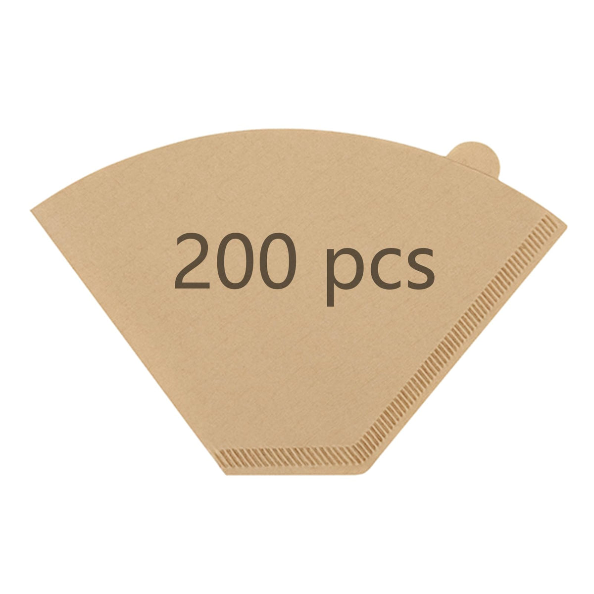 Brikinte 200pcs disposable coffee filters front pack view for convenient daily setup.