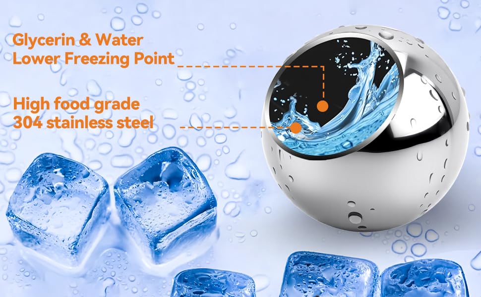 Brikinte durable metal finish on chilling ball supports longevity.