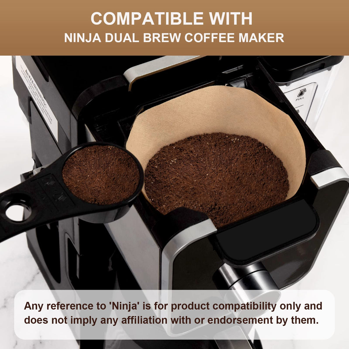 BRIKINTE Filter promotes smoother flavor by trapping grounds and oils.