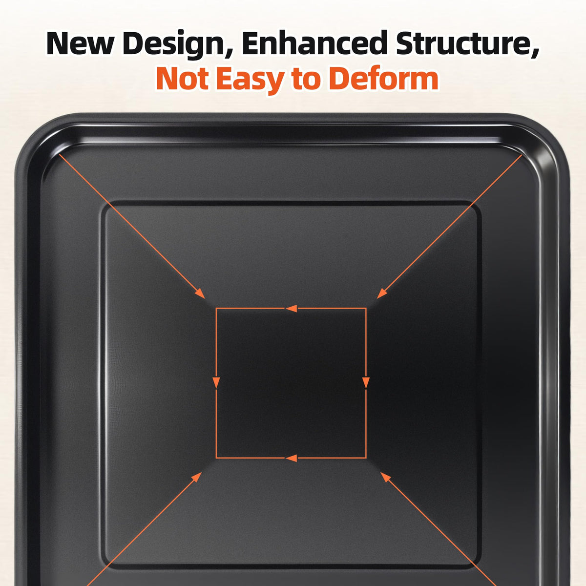 BRIKINTE oven-safe pan withstands up to 450°F for versatile use