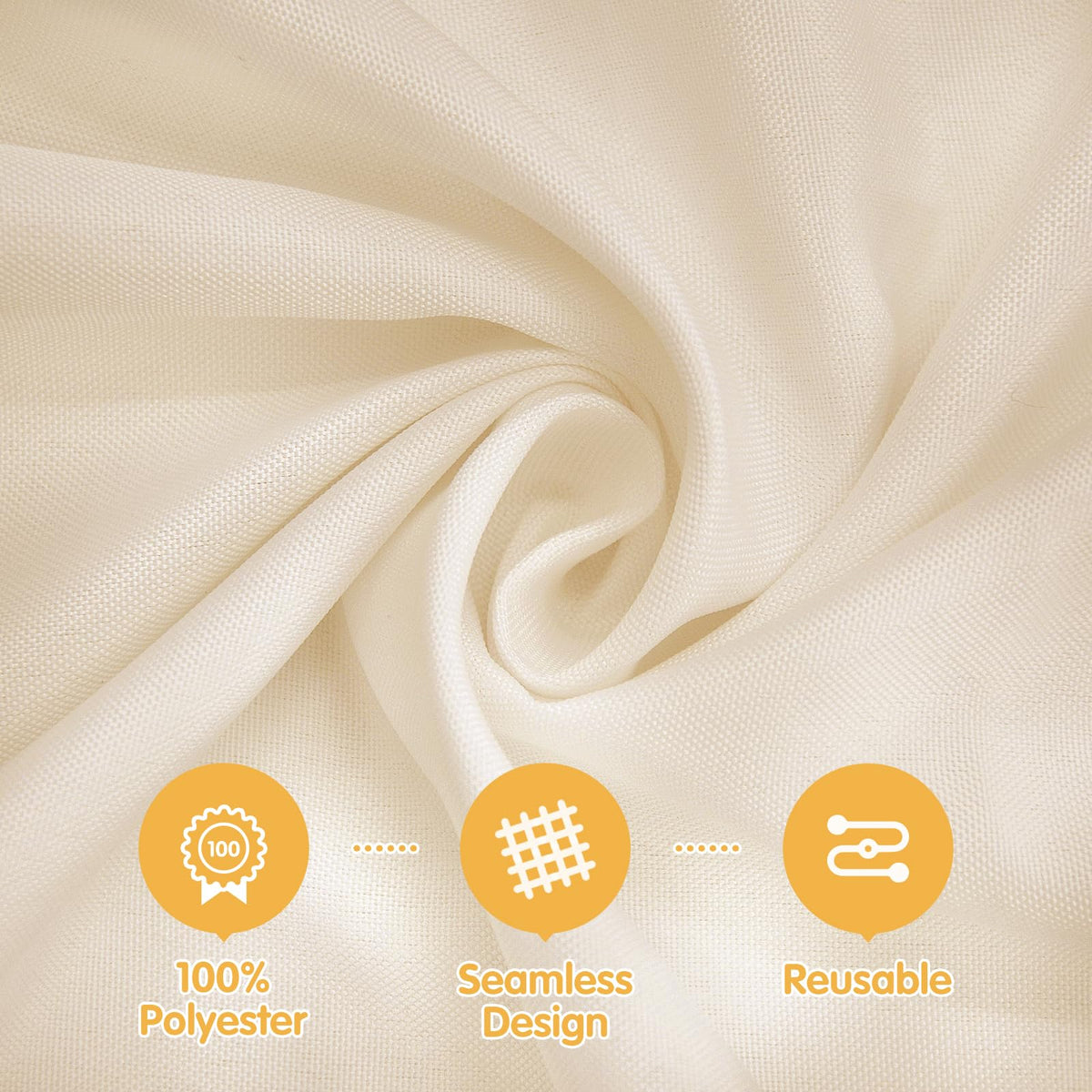 BRILLMAX beige tablecloth 60x102 on-table wedding setup highlighting formal styling.