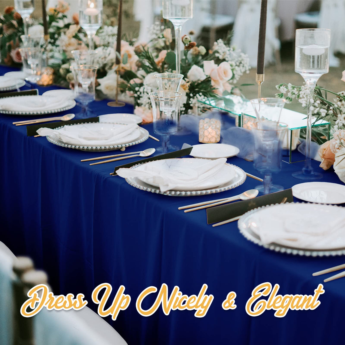 BRILLMAX corporate banquet setup blends in color