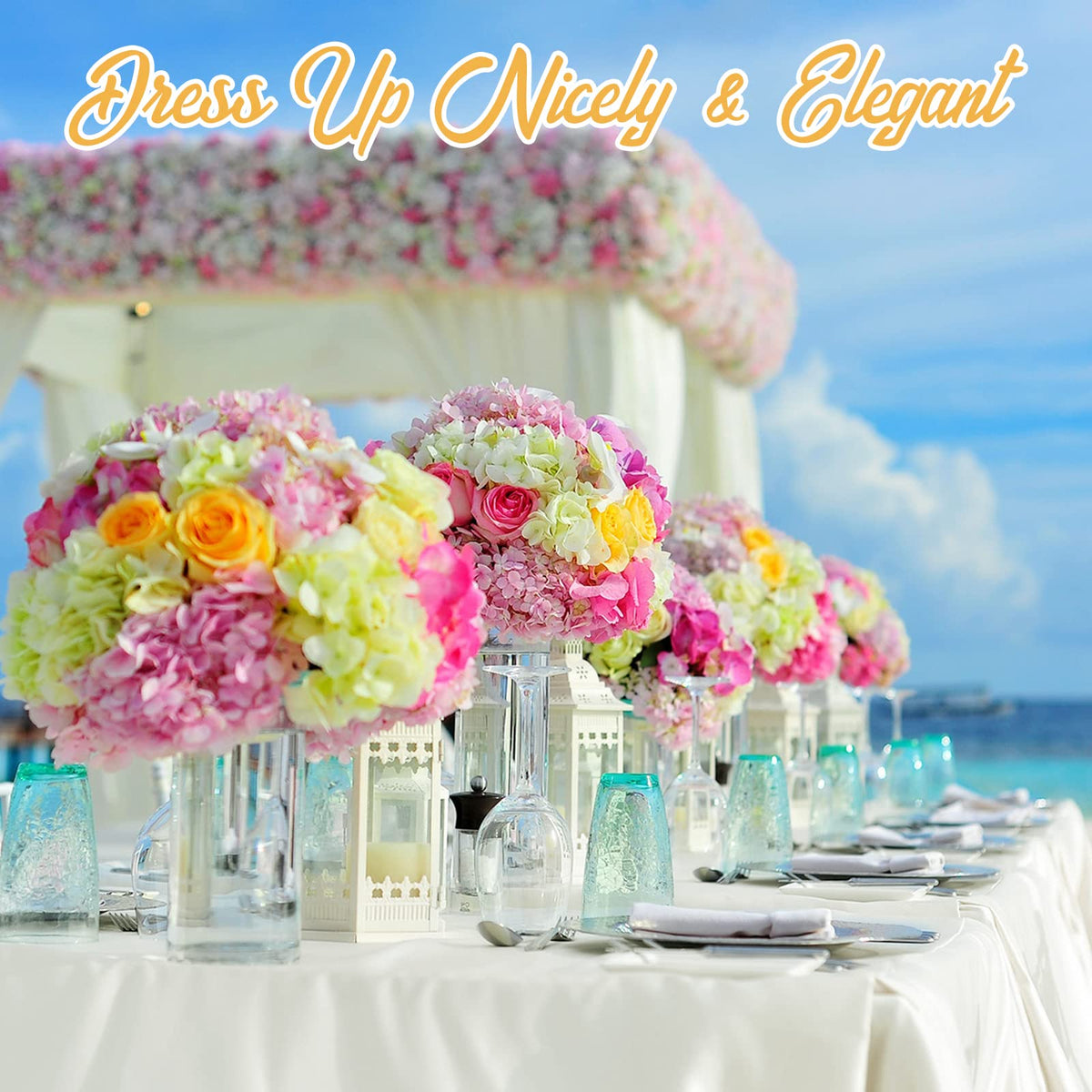 BRILLMAX Ivory fabric color remains vibrant across events