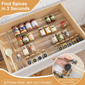 Brippo durable 2mm acrylic construction for kitchen organization.