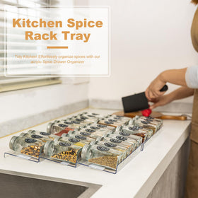 Brippo tilted clear view design helps spot spices quickly.