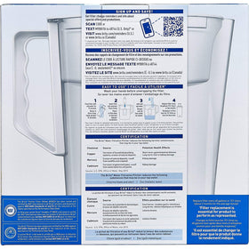 Brita Slim pitcher with advanced filter highlighting improved taste and odor reduction.