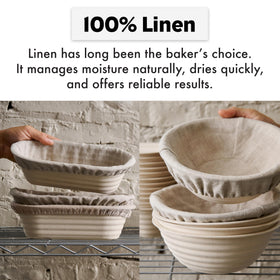 Natural linen texture provides quick drying and durable, long-lasting use.