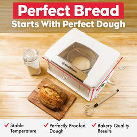 Brod and Taylor Folding Proofer dough proofing setup with temperature control and humidity option.