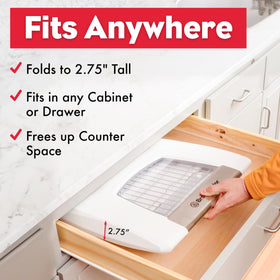 Brod & Taylor folding proofer folded storage saves kitchen space.