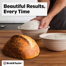 Brod & Taylor nesting bannetons save counter space during batches of sourdough.