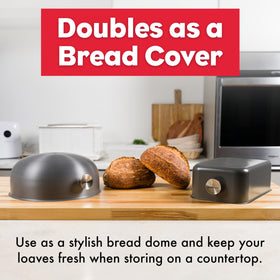 Brod & Taylor Ultralight Baking Shell also serves as a bread dome for storage.