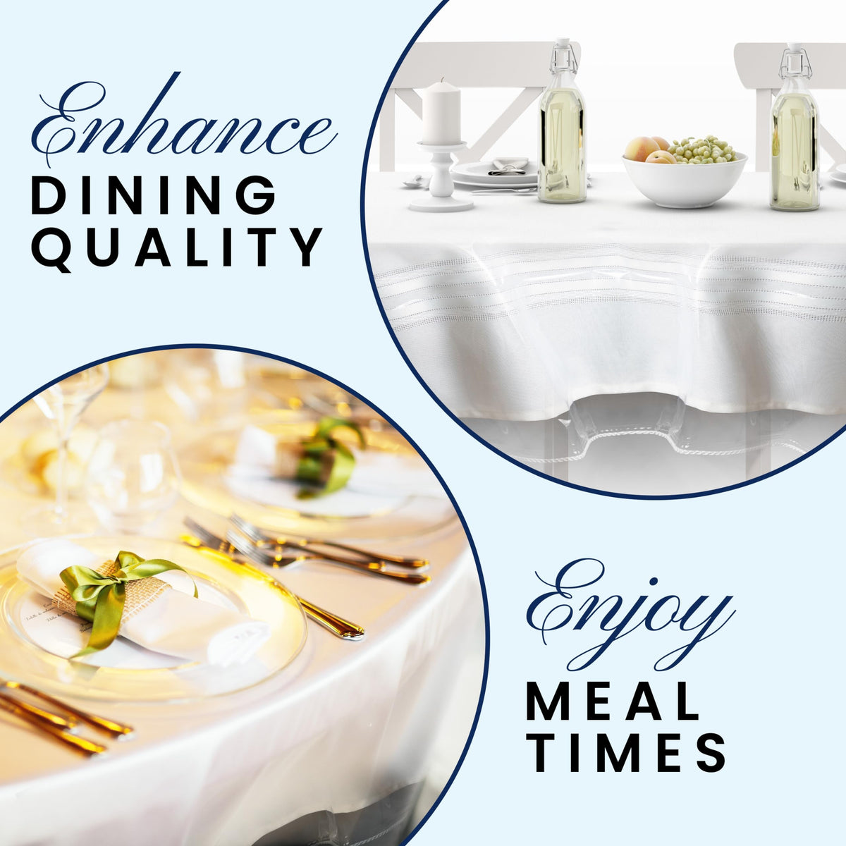 BRODER MFG. INC. easy to wipe top keeps a clear, inviting dining surface.