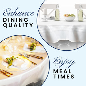 BRODER MFG. INC. easy to wipe top keeps a clear, inviting dining surface.